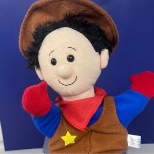 2003 Timeless Toys Cowboy Plush Hand Puppet Toy